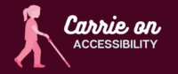 Carrie on Accessibility Logo